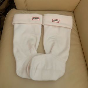 NWB HUNTER Cream Boot Socks For The Original Tall Size L 8-10